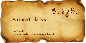 Valachi Éva névjegykártya